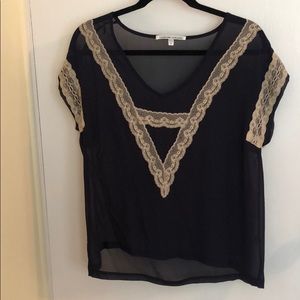 Collective Concepts Sheer Navy with Cream Lace